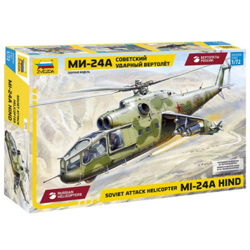 Soviet Mi-24A Hind Attack Helicopter Plastic Model Kit