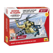 Soviet Mi-24V Hind Attack Helicopter Model Kit