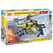 Soviet Mi-24V/VP "Crocodile" Attack Helicopter Plastic Model Kit