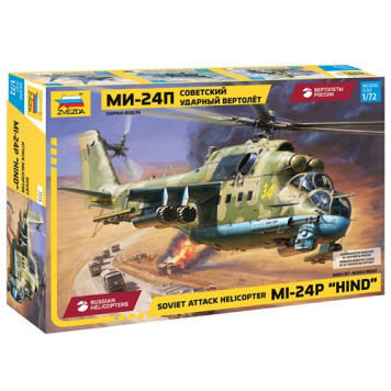 Soviet Mi-24P Attack Helicopter Plastic Model Kit