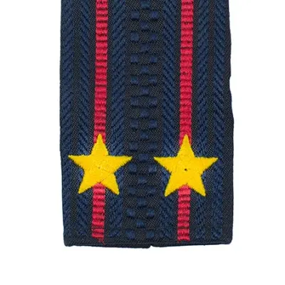 警察줝将肩章 マルフォーゼ MF-39-12 黄色の星付き