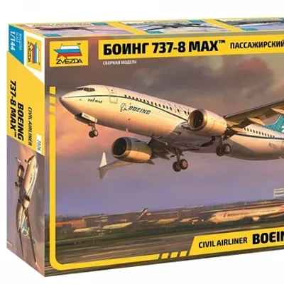 Modelo a escala Boeing 733-8 MAX de pasajeros