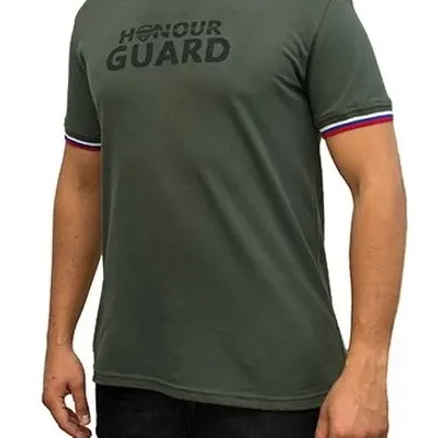 Honour Guard Men`s T-Shirt with Tricolor Trim