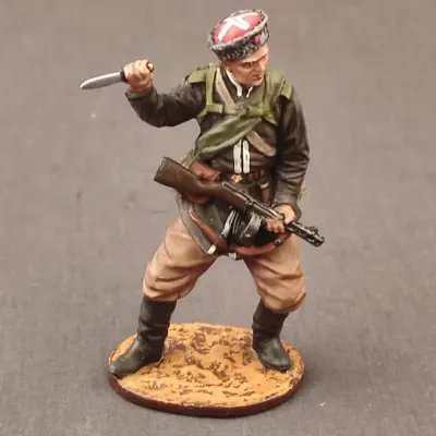 Cossack Infantryman - Hand-Painted Tin Soldier, USSR WWII 1:32 Scale (54mm)