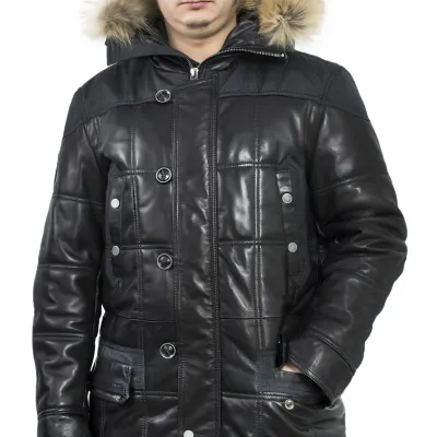 Bornish MK/17-9K Men`s Leather Transitional Jacket