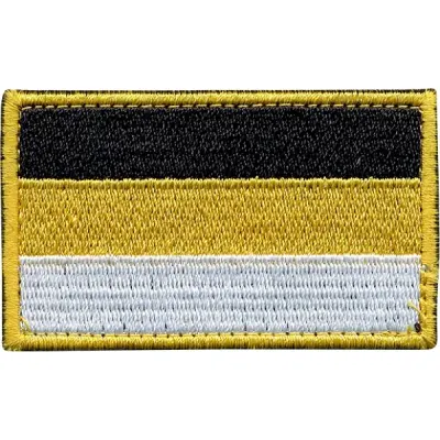 帝国旗帜丝绸刺绣 patches 挂件 按扣式