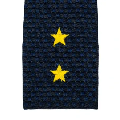 Insigne de grade Police Lieutenant Étoiles jaunes MF-39-06