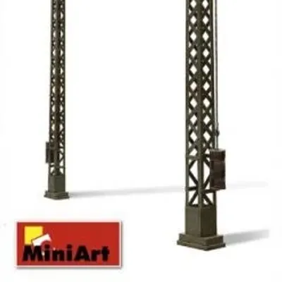 Railway Electric Poles and Lamps Model Kit