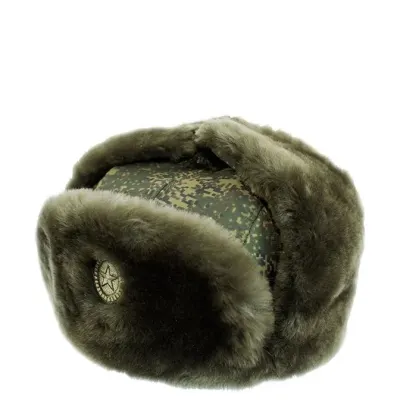Chapeau d'hiver en fourrure pour l'armée avec rabats d'oreilles