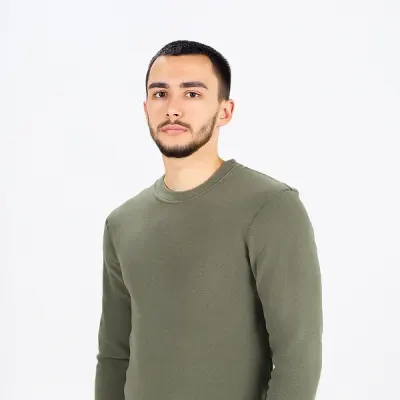 Arktische Thermische Basislayer-Longsleeve-Shirt von Splav - Polartec Micro Fleece Olivenfarben