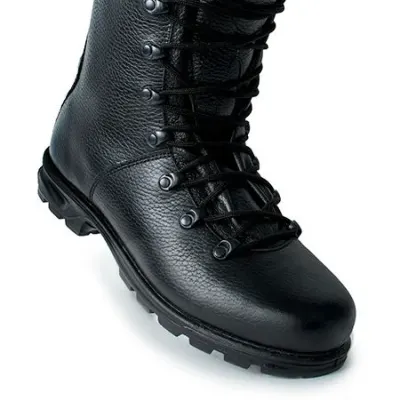 Bottes tactiques Faradey haute coupe en cuir chromé