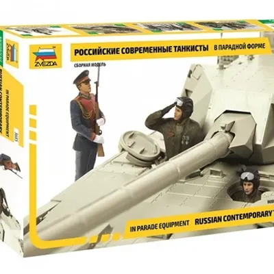 Modern Russian Tank Crew Parade Assembly Model