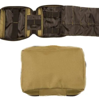 First Aid Kit Foldable Khaki Pouch