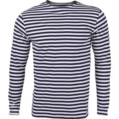 T-shirt militaire d'été à rayures en coton 100% (Bleu rayé) GOST Minoboron