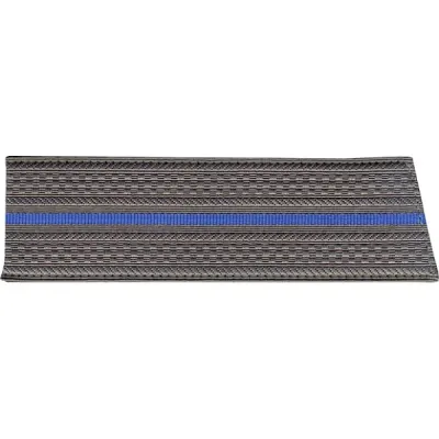 Épaulettes grises avec bande bleue pour uniformes militaires
