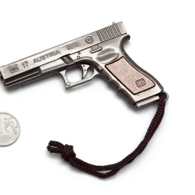 Microgun M Keychain Replica of Glock 17 Grey