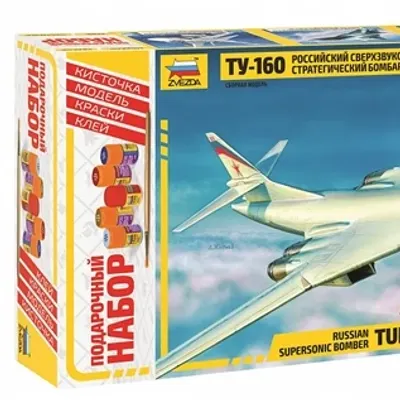 Kit de Modelo de Bombardeo Estratégico Supersónico Tu-160 Ruso