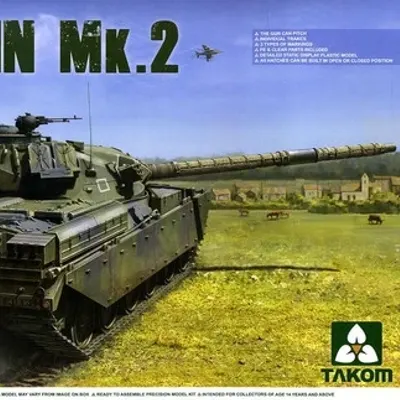 British Chieftain Mk.2 Main Battle Tank Assembly Model
