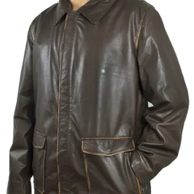 Veste en cuir Pilot 71-55 Vegas pour hommes