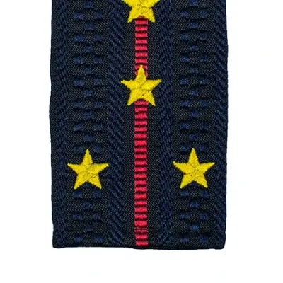 경찰 대위 모조 견장 (노란 별 MF-39-10)