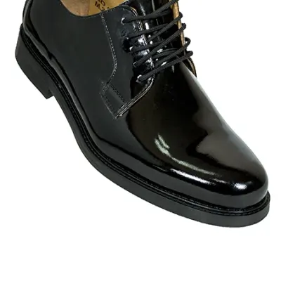 High-Quality Glossy Leather Officer Shoes 2801
