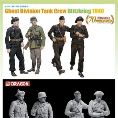 Ghost Division Tank Crew Soldiers Assembly Model (Blitzkrieg 1940)