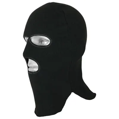 Forces spéciales Balaclava en laine mélangée noire