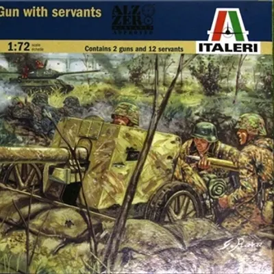German PAK 40 AT Gun with Servants - Assembly Model