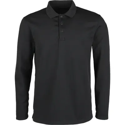 Taktisches Polo-Shirt Argon Langarm Schwarz