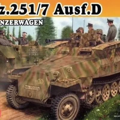 Sd.Kfz. 251/7 Ausf.D装甲运兵车模型套件