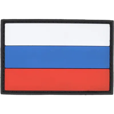 Parche para el brazo de bandera de Rusia en PVC con Velcro