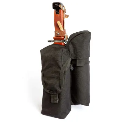 Podalet táctico AK74 (AKM) para dos cargadores con dispositivo de señal y funda para bayoneta