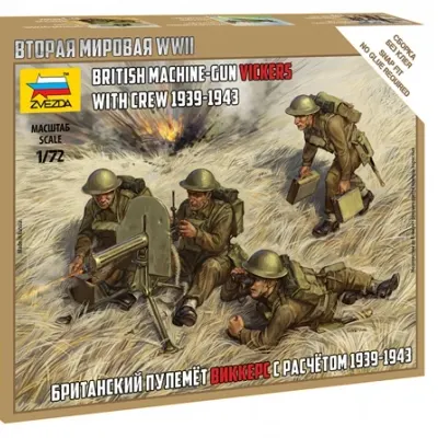 British Machine Gun Crew 1939-1943 Model Kit