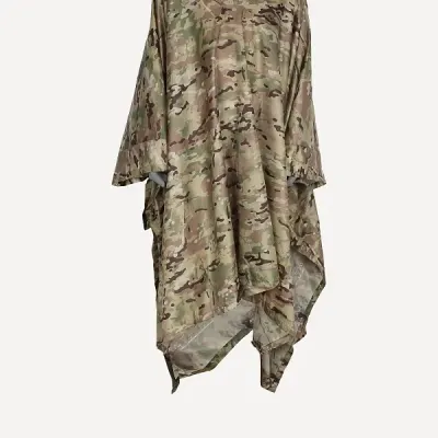 Enhanced Military Poncho Multipat Rip-Stop Taffeta