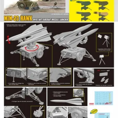 MIM-23 호크 M192 대공 미사일 시스템 모형 키트