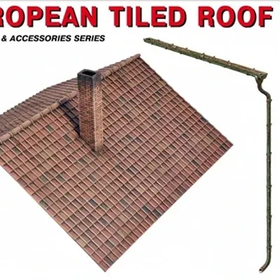 Europäisches Schieferdach Baukastenmodell