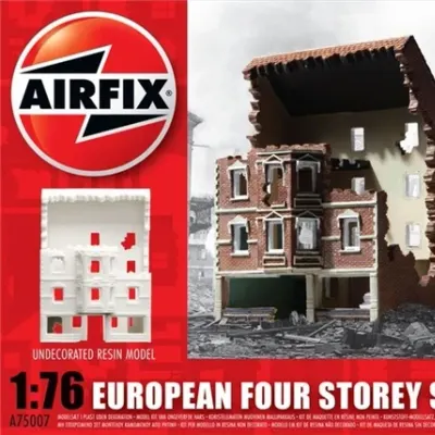 European 4-Story Ruined Store Model Kit