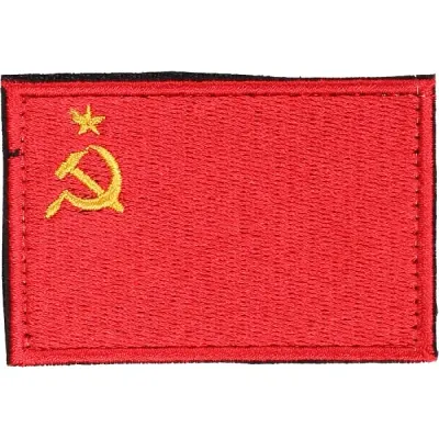 Insignia bordada de bandera soviética con Velcro
