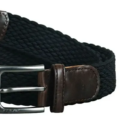 Elastic Woven Tactical Belt with Metal Buckle