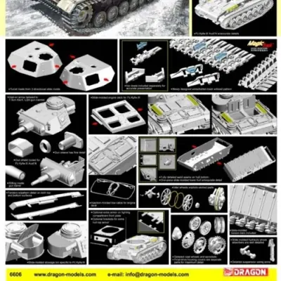 Pz.Kpfw.III Ausf.N 전차 모델 (겨울 체인 포함) - 1:35 스케일