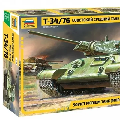 소련 중형전차 T-34/76 (1942년 모델) 플라스틱 모델 키트