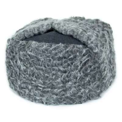 Karakul Wool Officer Hat with Earflaps