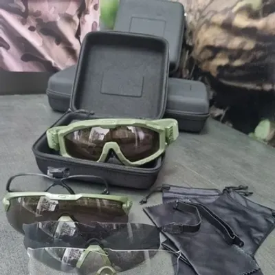 Équipement de protection oculaire tactique anti-éclats avec verres interchangeables