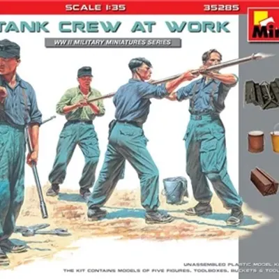 Crew de chars allemands en action Kit de montage