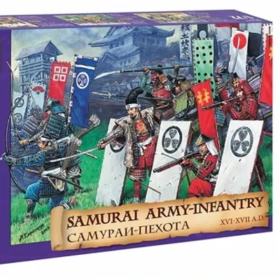 歴史的な XVI-XVII 世紀の侍歩兵モデルキット