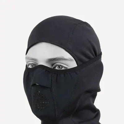 Lininge de casque faciale noire à contrôle