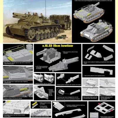 독일 15cm slG33 auf Pz.III 자주포 모델 키트