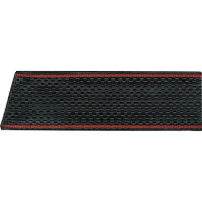 Épaulettes d'officier noires avec bordure rouge