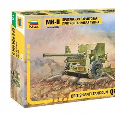 영국 6파운더 대전차포 Mk-II 모델 키트 (한정판)