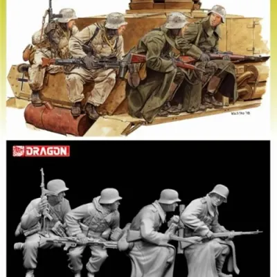 طقم نموذج ركاب الدبابة الشتويين 1943-1944